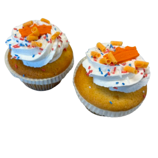 Afbeelding van 2 Oranje cupcakes