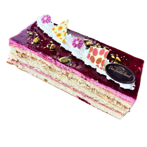 Afbeelding van Framboos-Pistache Schnitt