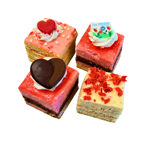 Afbeelding van 4 Petit fours Moederdag (3+1 GRATIS)
